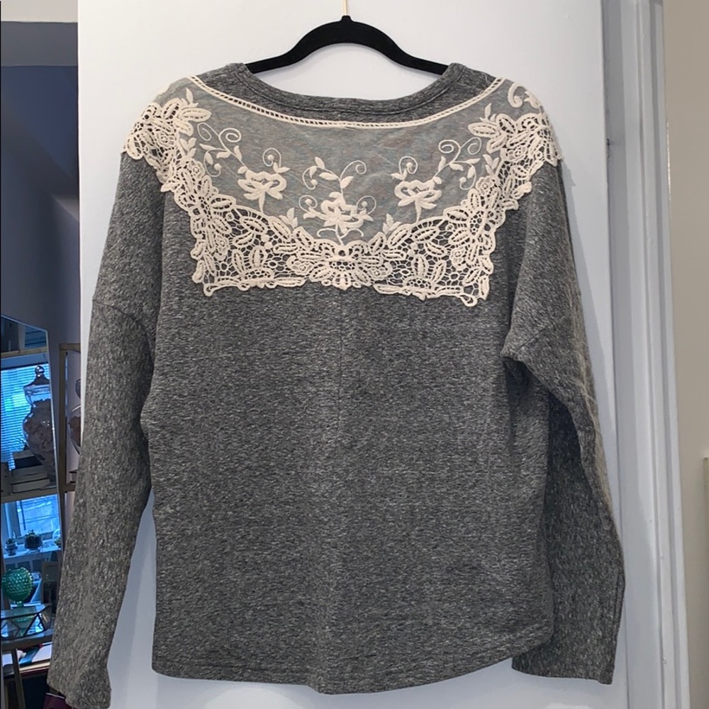 Lili’s Closet Lace Sweatshirt